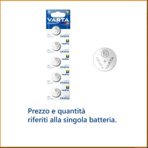 Batteria a Bottone 3V 2016 *(1pz)